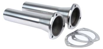 Pypes Performance Exhaust - Pypes Performance Exhaust 3-1/2" Inlet to 2-1/2" OD Outlet Collector Reducer 3-Bolt Flange 12" Long Stainless - Polished