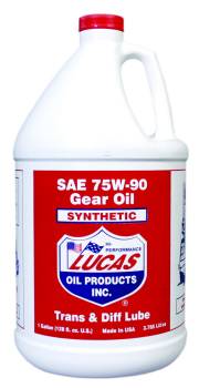 Lucas Oil Products - Lucas Oil Products Transmission and Differential Gear Oil 75W90 Synthetic 1 gal - Set of 4