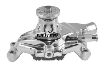 Tuff-Stuff Performance - Tuff Stuff Performance Mechanical Water Pump 3/4" Shaft Short Design Aluminum - Polished