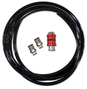 Shifnoid - Shifnoid 10 ft 1/2" Hose Lean Out Valve Kit One Lean Out Valve Two 3/8" NPT Male to 1/2" Hose Quick Connect Aluminum - Red Anodize