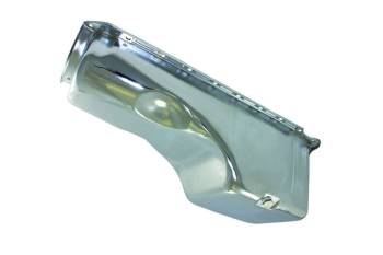 Specialty Products - Specialty Products Rear Sump Engine Oil Pan 4 qt Stock Depth Steel - Chrome - Big Block Chevy - Each
