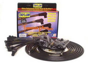 Taylor Cable Products - Taylor Cable Products ThunderVolt 50 Spark Plug Wire Set Spiral Core 10.4 mm Black - 90 Degree Plug Boots
