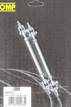 OMP Racing - OMP Racing Telescoping Body/Spoiler Brace 130 to 195 mm Long Steel Zinc - Each