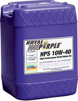 Royal Purple - Royal Purple HPS High Performance Street Motor Oil ZDDP 10W40 Synthetic - 5 gal