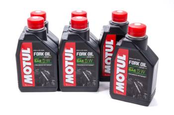 Motul - Motul Fork Oil Expert Light Shock Oil 5W Semi-Synthetic 1 L - Set of 6
