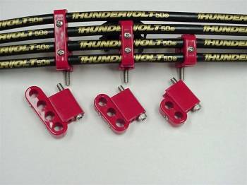 Taylor Cable Products - Taylor Cable Products 7-8 mm Wires Spark Plug Wire Divider Nylon Red Clamp Style - Vertical