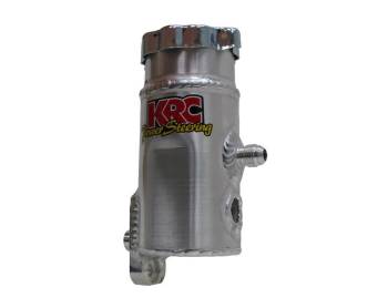 KRC Power Steering - KRC Power Steering Pro Series Power Steering Reservoir Bolt-On Passenger Side 6AN Male Inlet - Aluminum