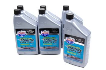 Lucas Oil Products - Lucas Oil Products TC-W3 Motor Oil Semi-Synthetic 1 qt Marine - Set of 6