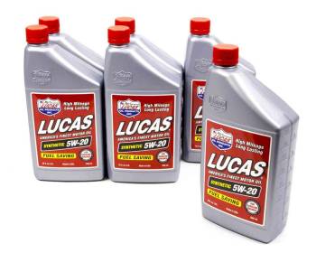 Lucas Oil Products - Lucas Oil Products 5W20 Motor Oil Synthetic 1 qt - Set of 6