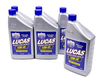 Lucas Oil Products - Lucas Oil Products High Performance Motor Oil 10W40 Conventional 1 qt - Set of 6