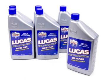 Lucas Oil Products - Lucas Oil Products High Performance Plus Motor Oil 50W Conventional 1 qt - Set of 6