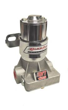 Quick Fuel Technology - Quick Fuel Technology Inline Electric Fuel Pump 125 gph at 14 psi 3/8" NPT Inlet/Outlet Silver - Gas