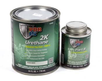 POR-15 - Por-15 2K Urethane Paint 2 Step Urethane Gloss White - 1 qt Can