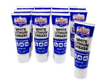Lucas Oil Products - Lucas Oil Products White Lithium Grease Conventional 8 oz Tube - Set of 12