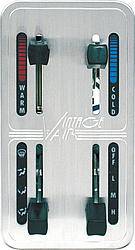 Vintage Air - Vintage Air Gen II Climate Control Panel 4 Lever Vertical 4-3/4 x 2-1/2" Rectangle -" Dash - Aluminum