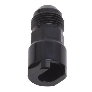 Russell Performance Products - Russell Performance Products Fuel Injection Adapter Fitting Straight 8 AN Male to 3/8" SAE Female Quick-Disconnect Screw-In End Cap - Aluminum