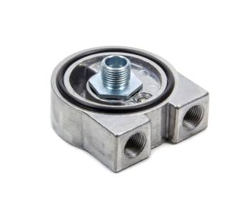 Perma-Cool - Perma-Cool Sandwich Oil Filter Adapter 18 mm x 1.5 Center Thread 3/8" NPT Female Inlet/Outlet Aluminum - Natural