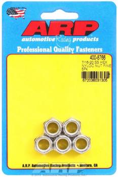 ARP - ARP Locking Nut 7/16-20" Thread Hex Head Nylon Insert - Stainless