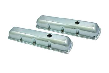 Specialty Products - Specialty Products Stock Height Valve Covers Baffled Breather Holes Steel - Chrome