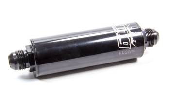 King Racing Products - King Racing Products Inline Fuel Filter 100 Micron Stainless Element 12 AN Male Inlet/Outlet - Aluminum