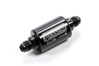 Russell Performance Products - Russell Performance Products 6 AN Male Inlet/Outlet Check Valve Aluminum - Black Anodize