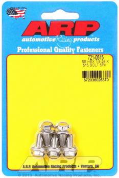 ARP - ARP 1/4-28" Thread Bolt 0.515" Long 5/16" Hex Head Stainless - Polished
