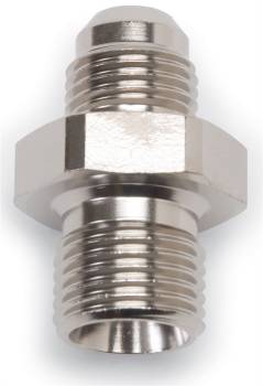 Russell Performance Products - Russell Adapter Fitting Straight 8 AN Male to 18 mm x 1.5 Male Aluminum - Nickel Anodize