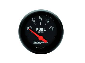 Auto Meter - Auto Meter Z-Series Fuel Level Gauge 0-30 ohm Electric Analog - Short Sweep