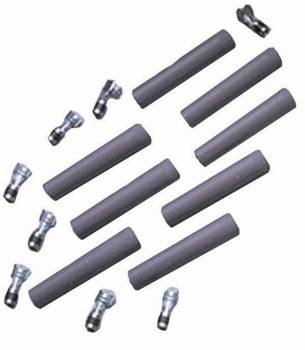 Taylor Cable Products - Taylor Cable Products Spark Plug Boot/Terminal Kit 8 mm Gray Straight - Set of 8