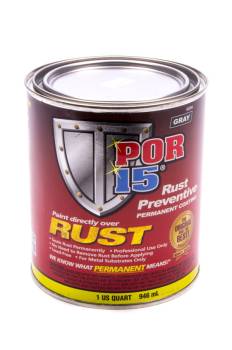 POR-15 - Por-15 Rust Preventive Paint Urethane Gray 1 qt Can - Each