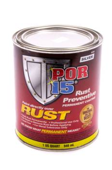 POR-15 - Por-15 Rust Preventive Paint Urethane Silver 1 qt Can - Each