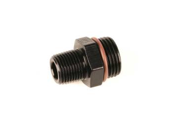 Fragola Performance Systems - Fragola Performance Systems Adapter Fitting Straight 1/2" NPT Male to 10 AN Male O-Ring Aluminum - Black Anodize