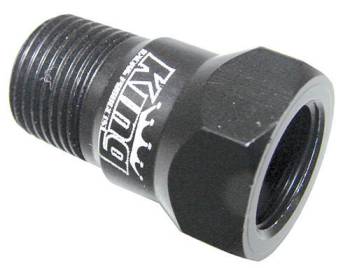 King Racing Products - King Racing Products Adapter Fitting Straight 5/8-18" Female to 3/8" NPT Male Aluminum - Black Anodize