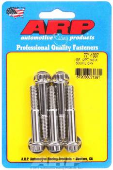 ARP - ARP 8 mm x 1.25 Thread Bolt 50 mm Long 10 mm 12 Point Head Stainless - Natural