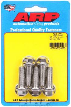 ARP - ARP 10 mm x 1.50 Thread Bolt 30 mm Long 12 mm Hex Head Stainless - Natural