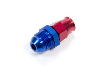 Earl's - Earl's Products Tube End Fitting Straight 6 AN Male to 3/8" Tubing Aluminum - Red/Blue Anodize