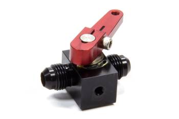 Waterman Racing Components - Waterman Racing Components Fuel Shut Off Shut Off Valve Manual Dash Mount 6 AN Male Inlet/Outlet - Aluminum
