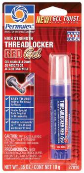 Permatex - Permatex Red Gel Thread Locker High Strength - 10 g Tube
