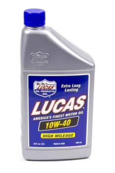 Lucas Oil Products - Lucas Oil Products High Performance Motor Oil 10W40 Conventional 1 qt - Each