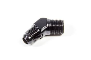 Triple X Race Components - Triple X Race Co. Adapter Fitting 45 Degree 8 AN Male to 1/2" NPT Male Aluminum - Black Anodize