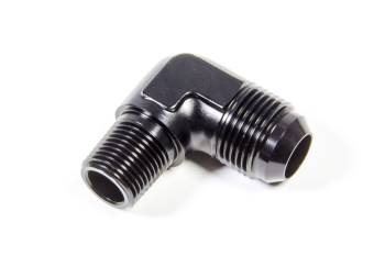 Triple X Race Components - Triple X Race Co. Adapter Fitting 90 Degree 12 AN Male to 1/2" NPT Male Aluminum - Black Anodize