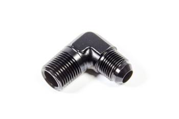 Triple X Race Components - Triple X Race Co. Adapter Fitting 90 Degree 8 AN Male to 1/2" NPT Male Aluminum - Black Anodize
