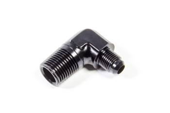 Triple X Race Components - Triple X Race Co. Adapter Fitting 90 Degree 6 AN Male to 1/2" NPT Male Aluminum - Black Anodize