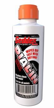 Geddex - Geddex Dial-In Dial-In Marker Window Orange Safe on Glass/Polycarbonate/Rubber - 3 oz Bottle/Applicator