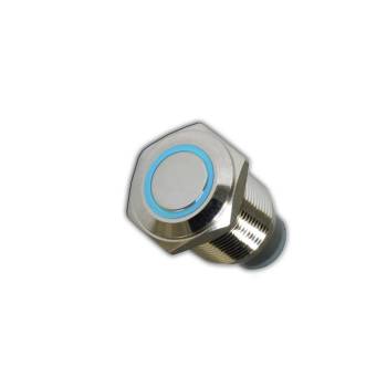 Oracle Lighting Technologies - Oracle Lighting Technologies LED Flush Push Button Switch Momentary Lighted Ring 3 amp