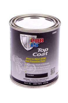 POR-15 - Por-15 Top Coat Paint Urethane Black 1 pt Can - Each