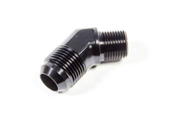 Triple X Race Components - Triple X Race Co. Adapter Fitting 45 Degree 12 AN Male to 1/2" NPT Male Aluminum - Black Anodize