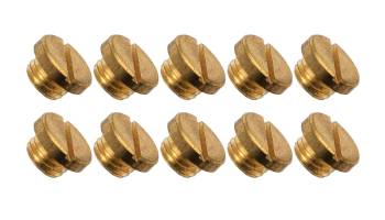 AED Performance - AED Performance Gasket Float Bowl Sight Plugs Brass Natural Holley Carburetors - Set of 10