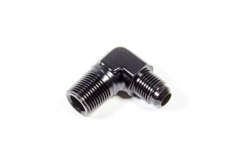 Triple X Race Components - Triple X Race Co. Adapter Fitting 90 Degree 6 AN Male to 3/8" NPT Male Aluminum - Black Anodize