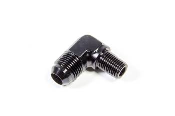 Triple X Race Components - Triple X Race Co. Adapter Fitting 90 Degree 8 AN Male to 1/4" NPT Male Aluminum - Black Anodize
